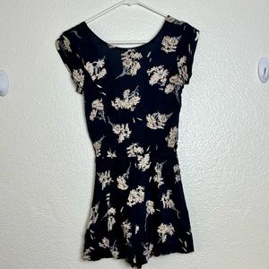 Billabong Navy Floral Romper